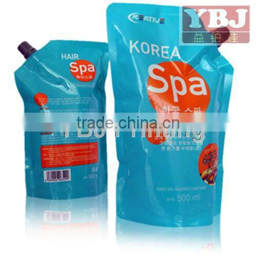 flexible laminated standup pouch with spout
