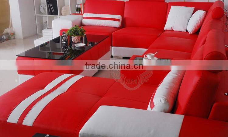 Sumeng 2016 top grain leather china furniture sofa
