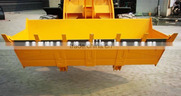 farm machinery 2.5 ton wheel loader NEOL300 bucket for corn/wheat with GOST certificate
