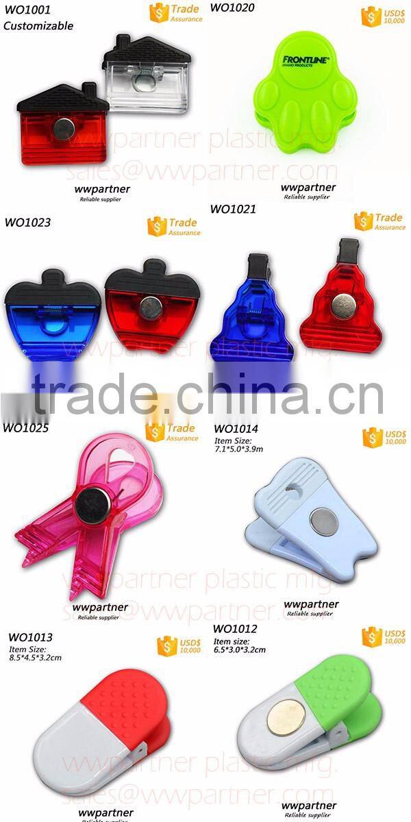 8cm Small Magnet Clip Square Shaped Plastic