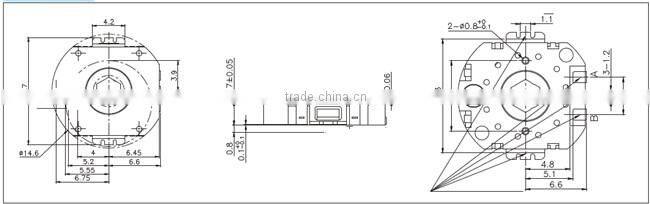 F13E series Rotary Shaft Encoder Incremental type high accuracy Encoder in all dimensions