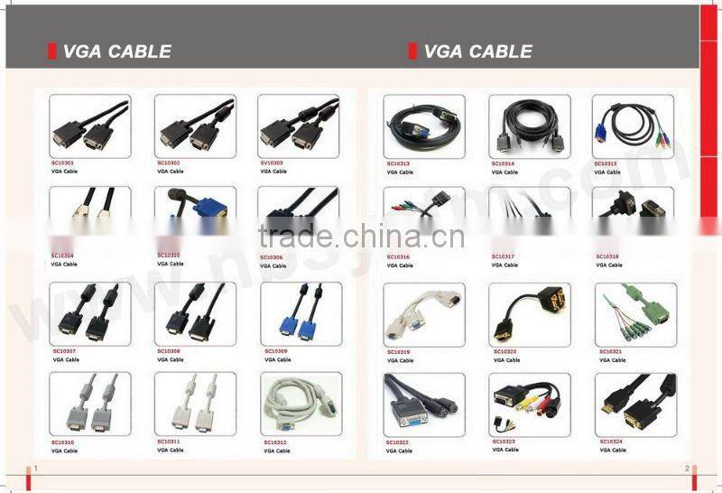 gold plated vga cable