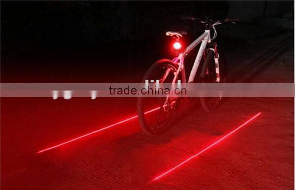 Flashing Bike Cycling 5 Led +2 laser Tail Light Waterproof Cycling Safety Bicycle Rear Lamp Warning Bike Laser