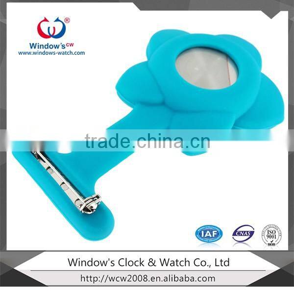 Blue sky color nurse watch cute flower nurse fob watch