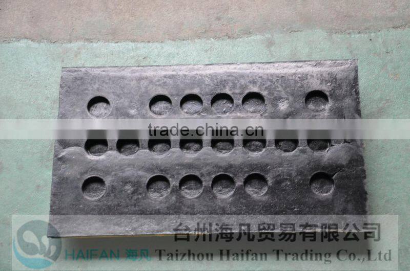 500*300*40mm New Products rubber speed bump for Crossroads /High quality hot sell rubber speed bump used in Intersection