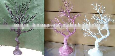 Hot sale Gold Crystal Artificial Tree / Wedding Tree Centerpiece