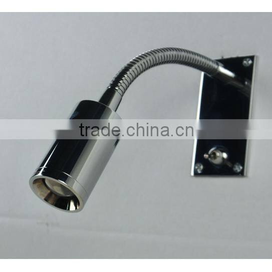 fashion chrome flexible bed reading light FL-3108