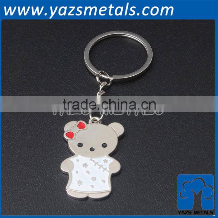 Metal heart shape wedding gifts key chain