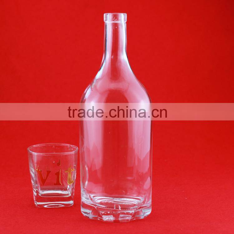 Hot designs alcohol glass bottle empty glass bottle 375ml ice liquor bottles