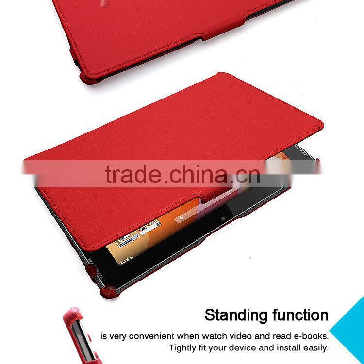 For Medion Lifetab S10334, heat formed leather tablet case for Medion Lifetab MD98811
