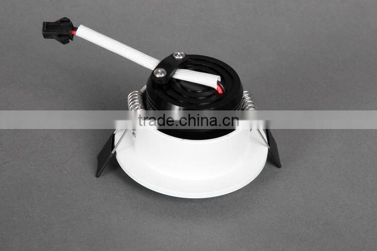 Recessed mini spot light 3w led downlight with black anti-glare inner ring