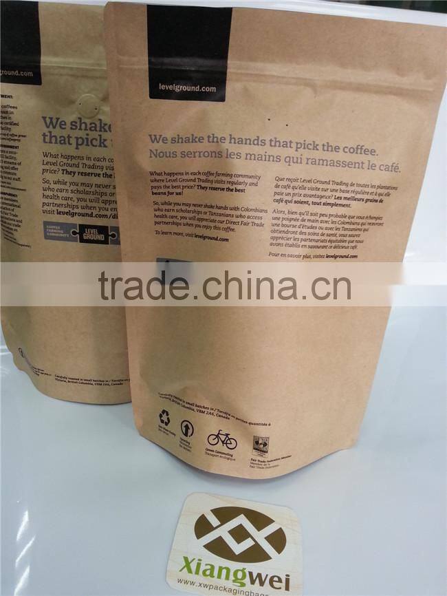 custom different material and colors stand up bag