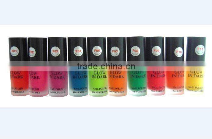 Glow in the dark Neon Nail polish 10 different popular color