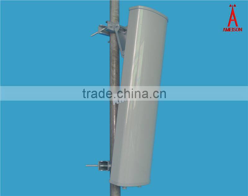 Ameison 2.4 GHz 14 dBi 90 degree Dual Polarized / Dual Feed Sector Antenna Wifi Antenna Integral 2-N Female