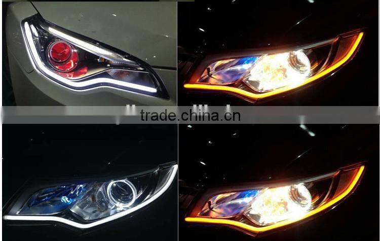 Motor parts accessories flexible led car neon light tear strip led daytime running light for car bus truck