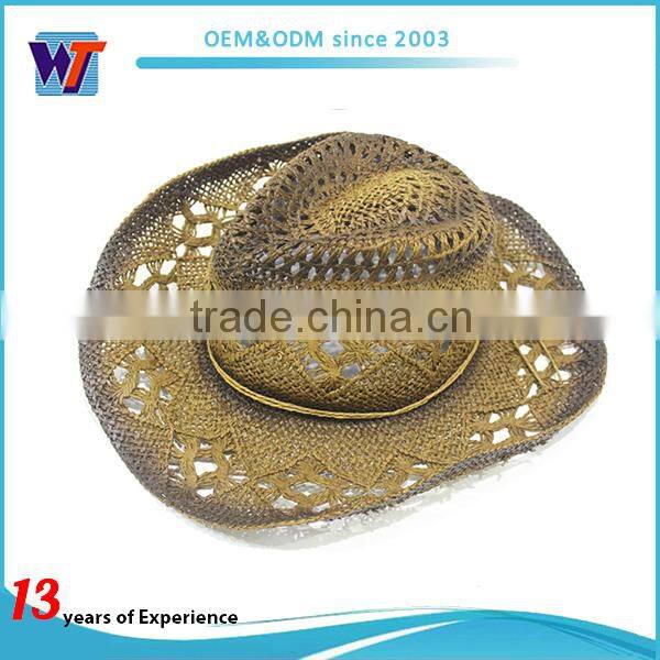 High quality summer beach straw bonnet hat