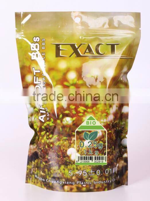 Hot sale airsoft bbs Exact bio-0.25g highest industry standard