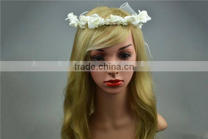 Fashion White Flowers Hair accessory indian wedding garland tassel garland new style