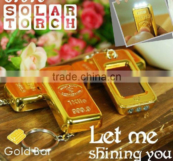Gold bar Solar Torch / Torch gifts