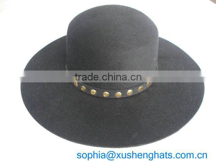 2014 Fashion 100% Wool Felt Oversize Fedora Floppy Wide Brim Winter Wool Felt Hat