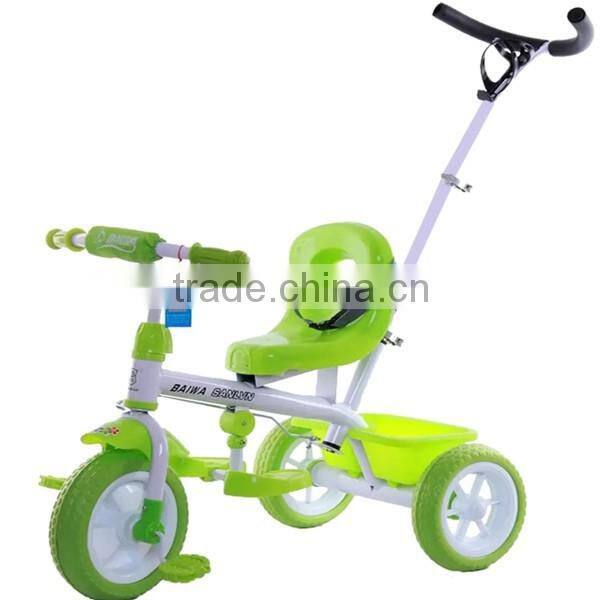 New style kids bicycles /baby tricycle with large basket and comfortable seat