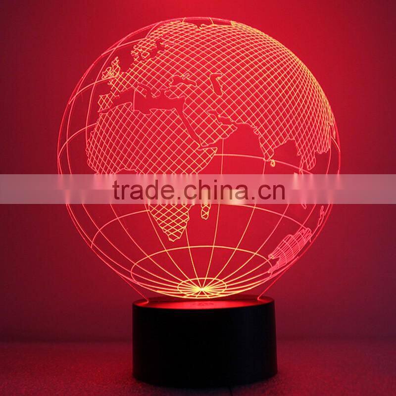 Customizable 7 Colors Light Flashing LED Night Light Creative Acrylic Decoration Night Light For Halloween Christmas