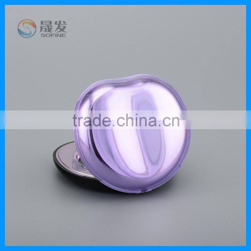 Heart-shaped empty compact powder case