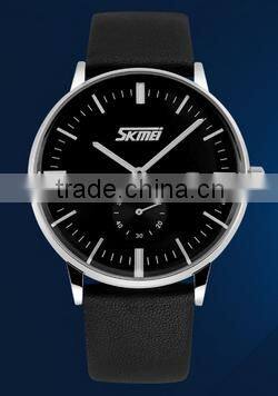 fashion man quartz leather japan movt quartz 3 atm water resistant watch