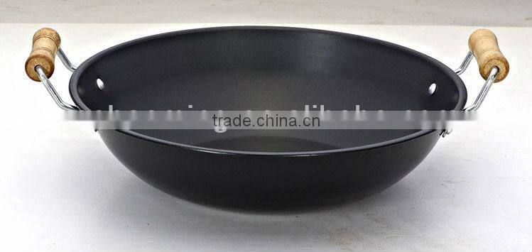 corbon steel non stick cookware chinese wok