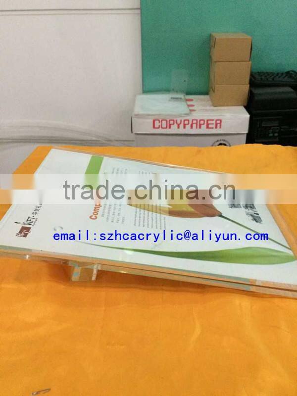 clear acrylic table top sign holders