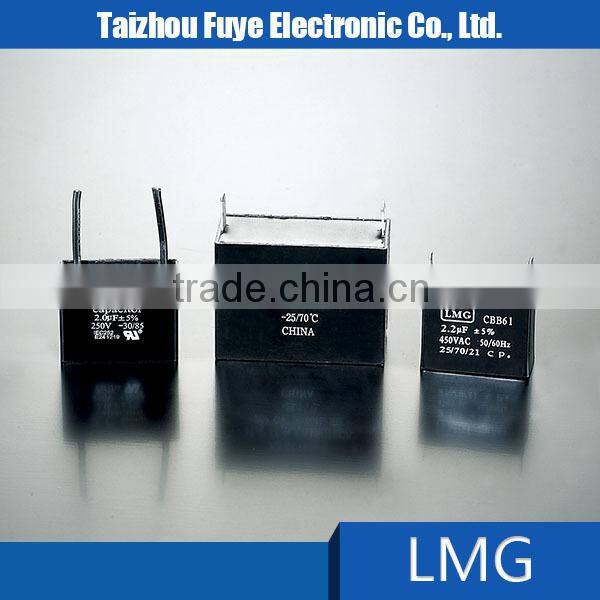 Alibaba express Motor Run fan capacitor cbb61 ,ceiling fan capacitor