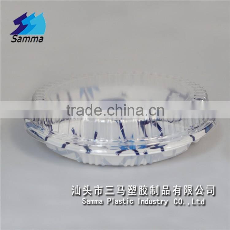 SM1-2117ZY-B Plastic sushi lunch box with dividers,fessional sushi party tray manufacturer factory in shantou