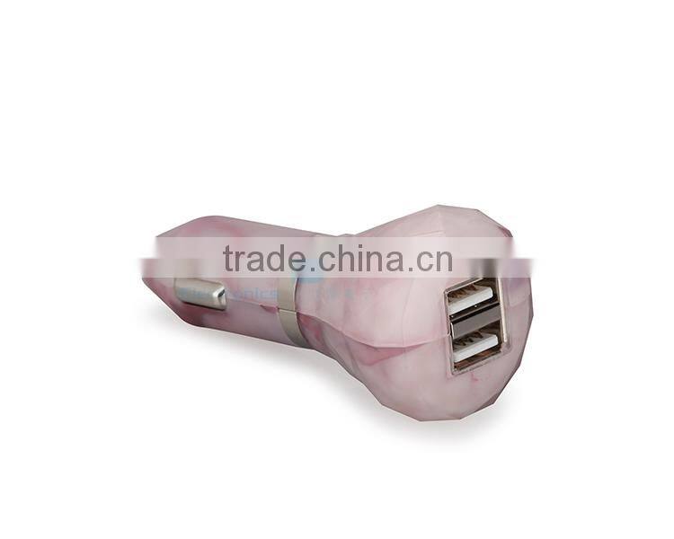 High Quality Safety hammer Car Charger Micro Auto Universal Dual USB For iPad iPhone 5V 3.1A Mini Adapter car charger