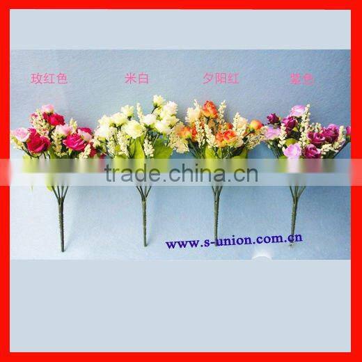 Beautiful wedding decorative artificial silk rose flower