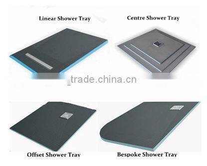 Wetroom xps fiberglass shower tray/shower base