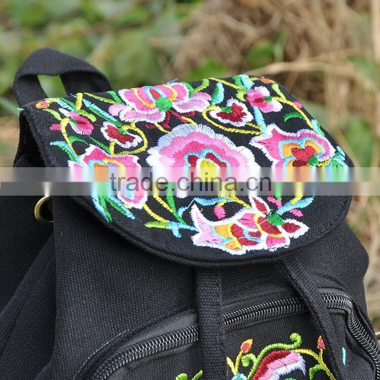 Vintage canvas backpack bag/Ladies shoulder bag fashion/special fabric beauty bags backpack canvas for kids