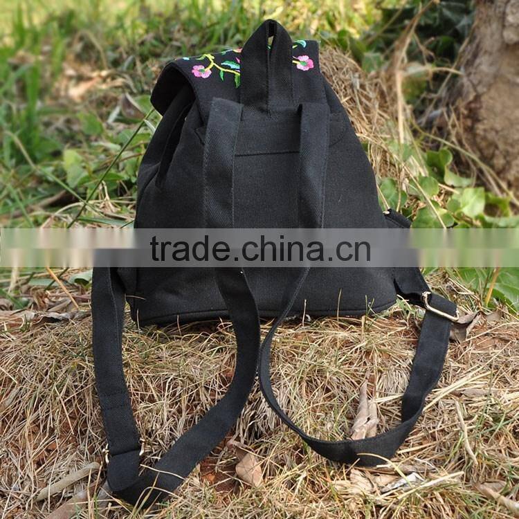 Vintage canvas backpack bag/Ladies shoulder bag fashion/special fabric beauty bags backpack canvas for kids