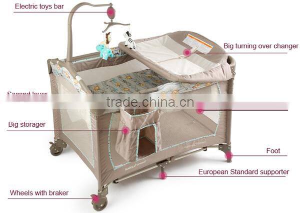 new design cheap and folding baby playpen