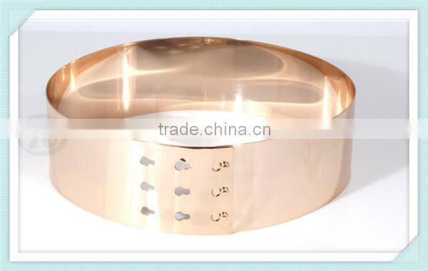 fashion Golden metal mirror belt for sexy lady