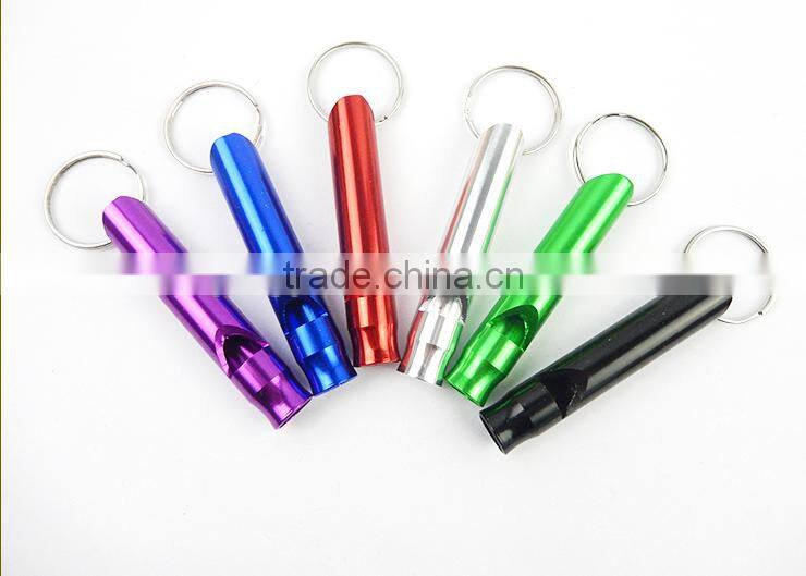 creative mini keychain Aluminum promotional funny whistle