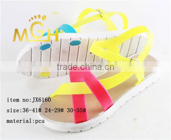 new fashion design pcu matching color shoes
