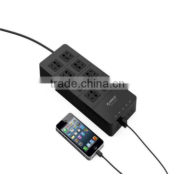 Electrical Multi Vertical Socket USB Outlet ABS Fire Resistant Universal Power Socket Strip