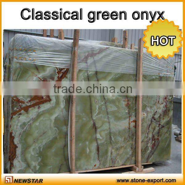 Natural White Onyx slab, tile, top