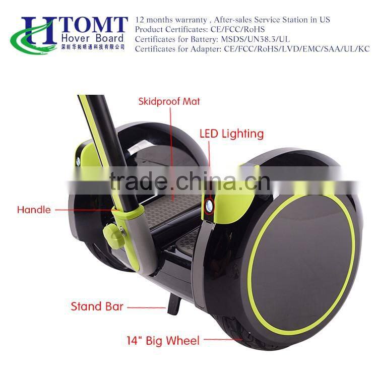 2016 stand up hoverboard with bluetooth two wheel smart balance electric scooter
