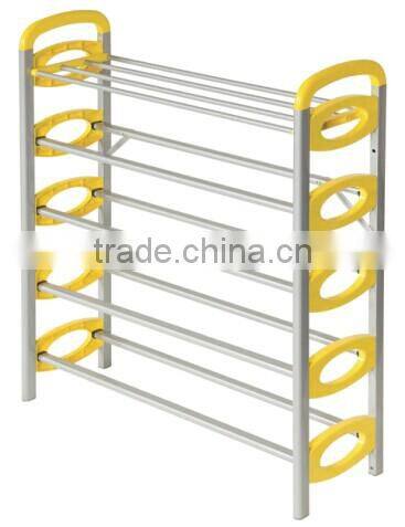 White Resin 20 Pair Shoe Rack