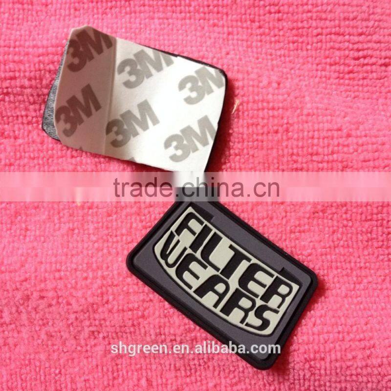 Perfessional factory making apparel PVC&silicone label