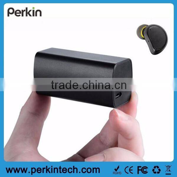 PB08 super mini & micro bluetooth earphone in-ear for music and hands-free communication with MIC and power box