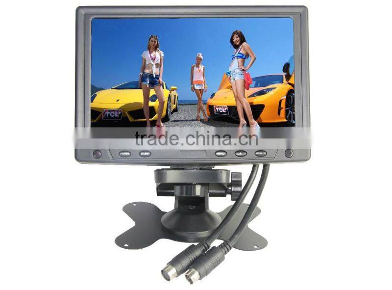 7 inch Portable security LCD monitor with cctv monitoring kit