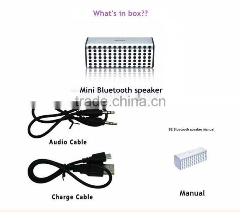 2015 new hot products, high quality special feature mini Bluetooth Card speaker with patent for TV PC mp3 cellphone