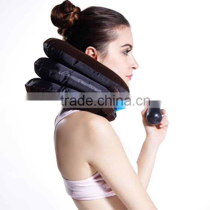 Soft Portable Inflatable Neck Rest Cushion U Pillow Support Car Flight Travel